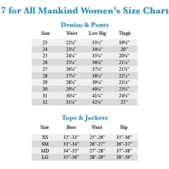 7 FOR ALL MANKIND Luxe Vintage Josefina Button Fly Jeans Blue Sz 26 EUC - Picture 9 of 9